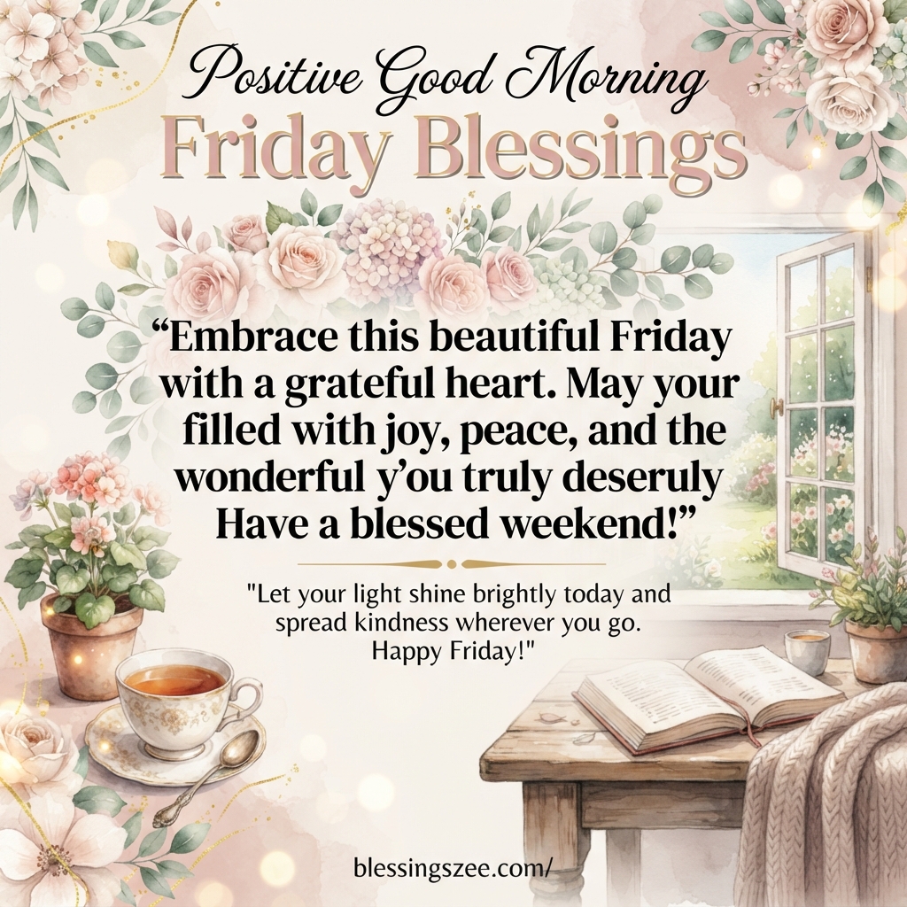 Positive Good Morning Friday Blessings