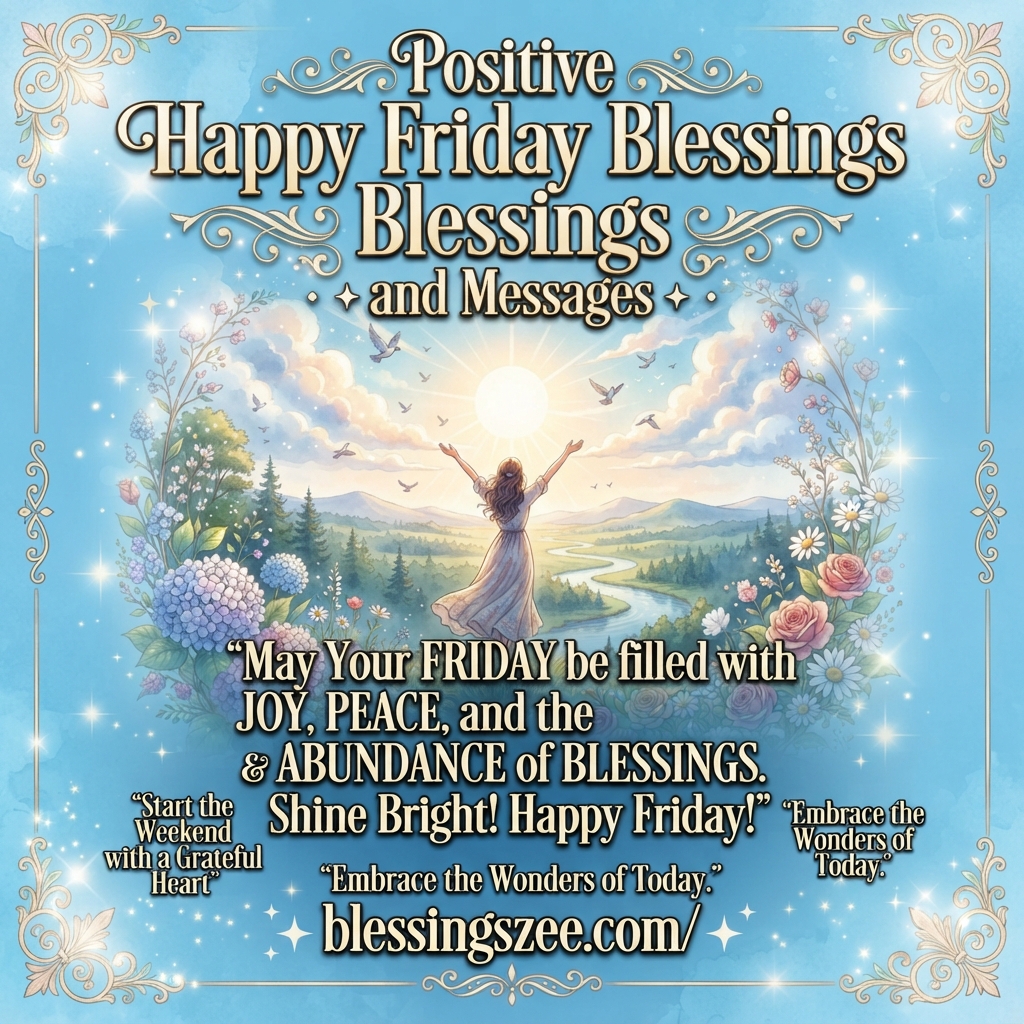 Positive Happy Friday Blessings and Messages