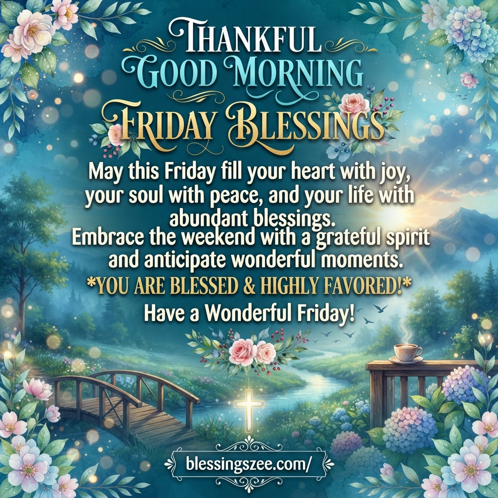 Thankful Good Morning Friday Blessings