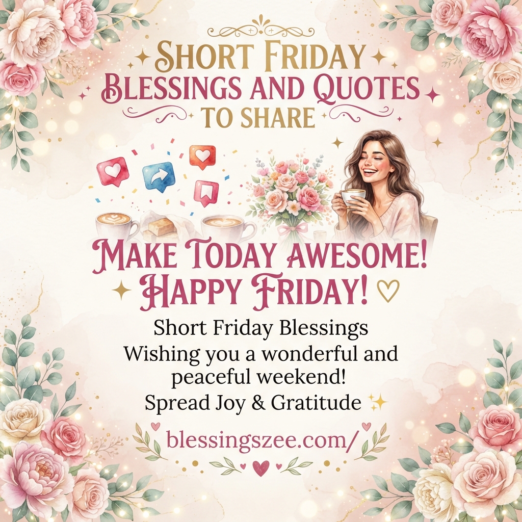Short Friday Blessings and Quotes to Share