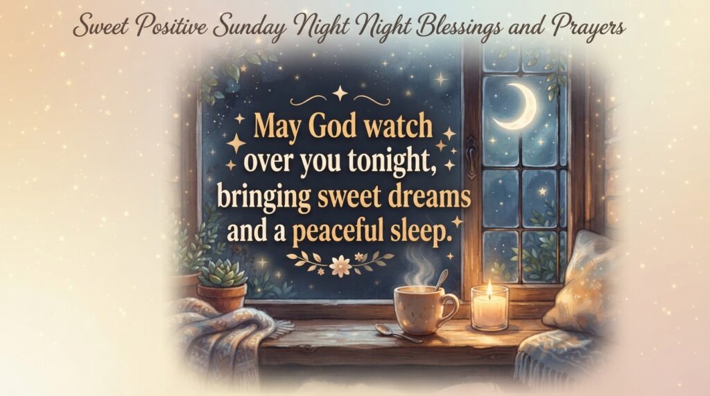 Sweet Positive Sunday Night Blessings and Prayers