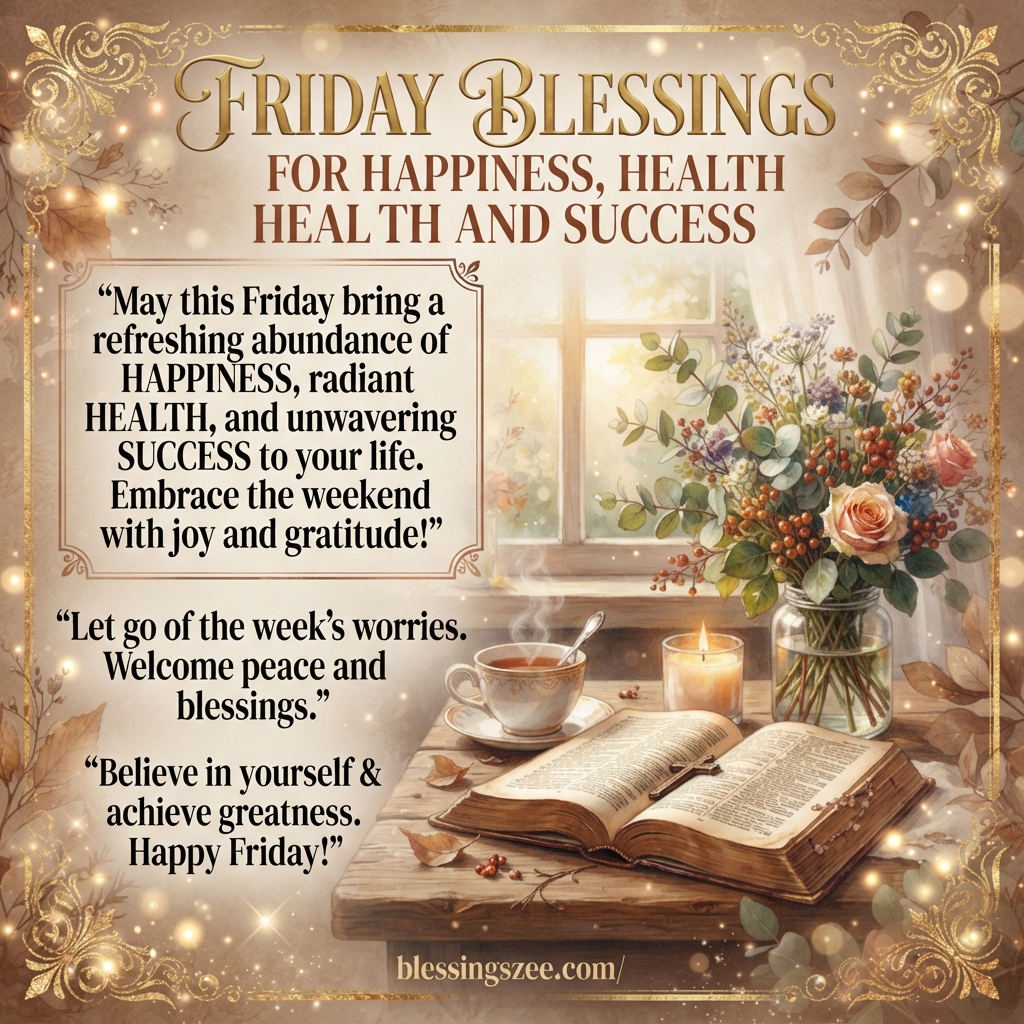 Friday Blessings for Happiness, Health and Success
