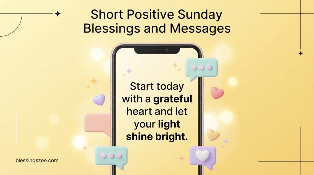 Short Positive Sunday Blessings and Messages