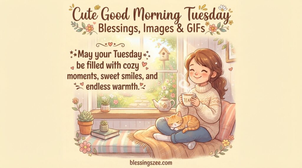 Cute Good Morning Tuesday Blessings, Images & GIFs