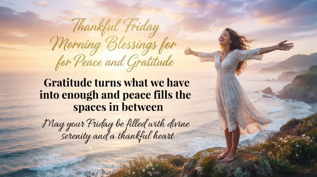 Thankful Friday Morning Blessings for Peace and Gratitude