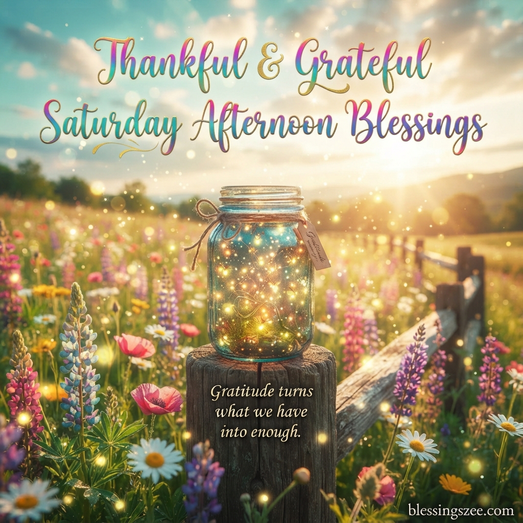 Thankful & Grateful Saturday Afternoon Blessings