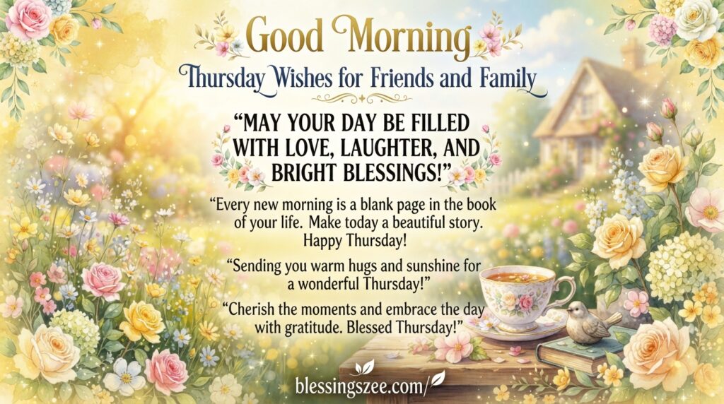 Good Morning Thursday Wishes for Friends and Family