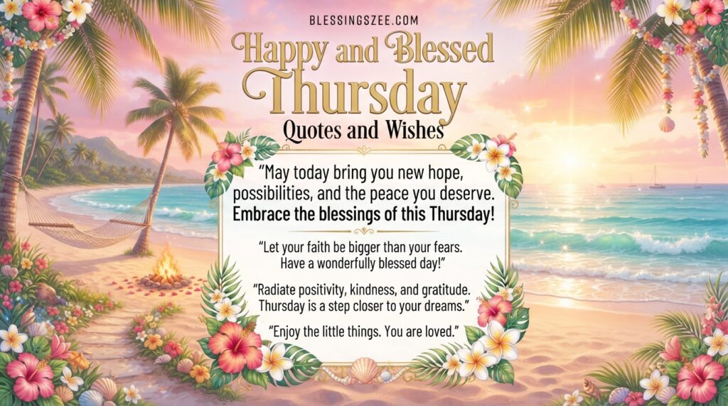 Happy and Blessed Thursday Quotes and Wishes