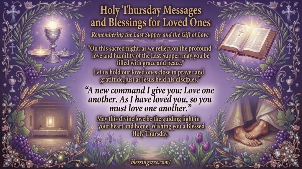 Holy Thursday Messages and Blessings for Loved Ones