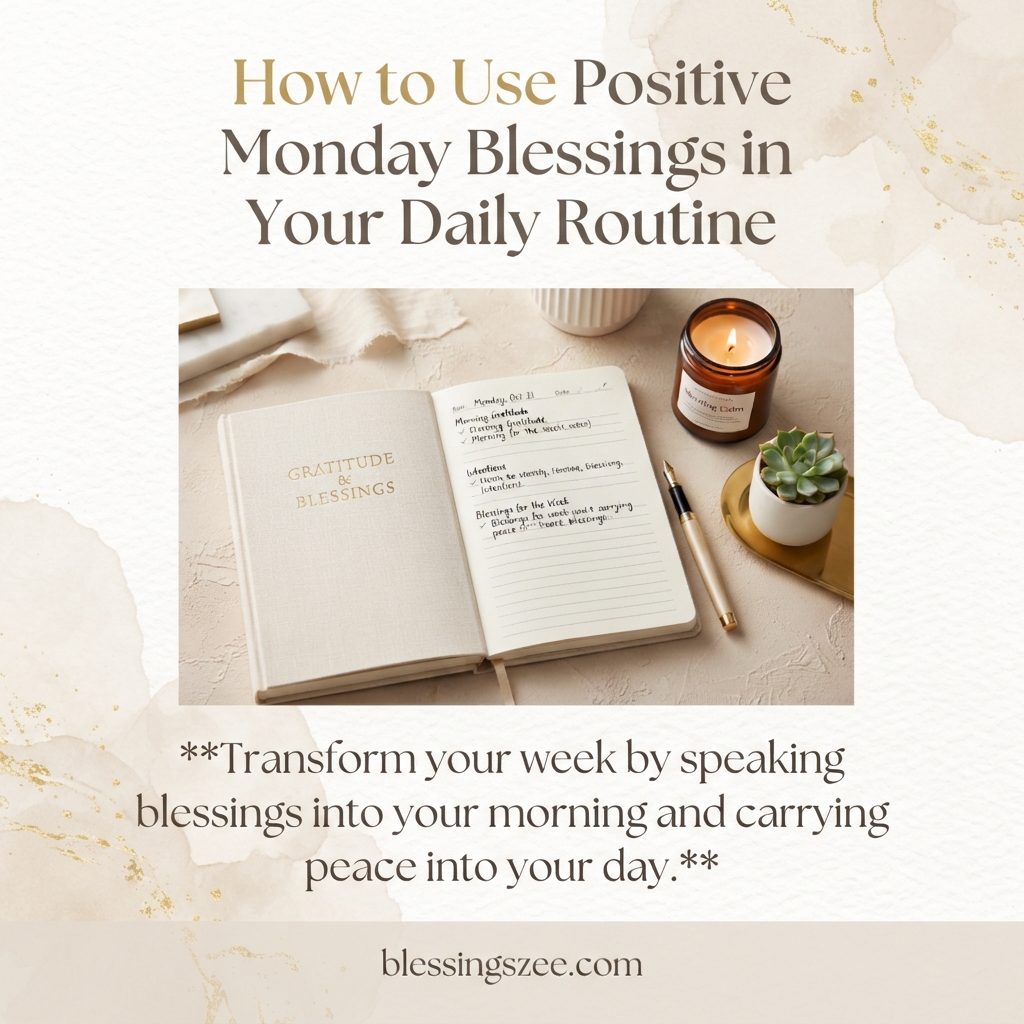 How to Use Positive Monday Blessings in Your Daily Routine