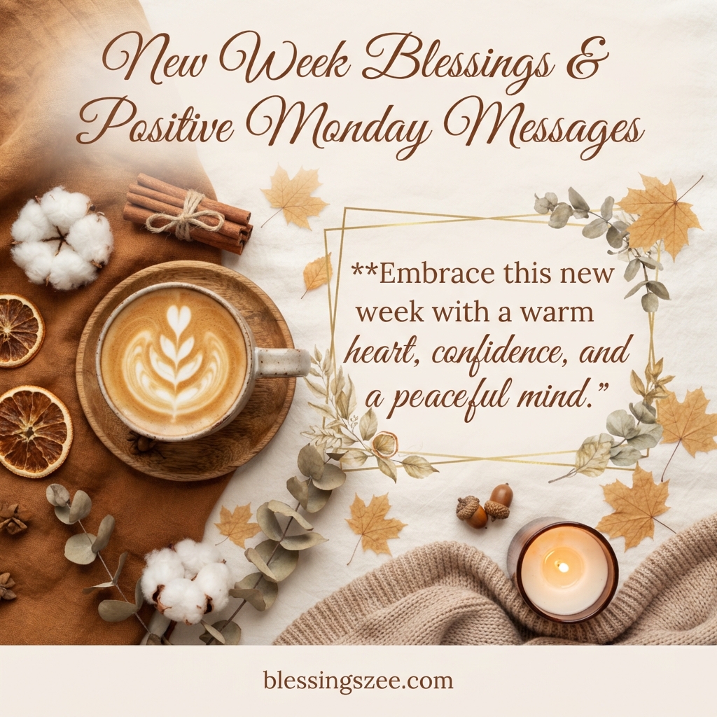 New Week Blessings & Positive Monday Messages
