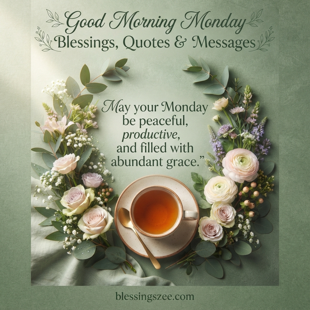 Good Morning Monday Blessings, Quotes & Messages