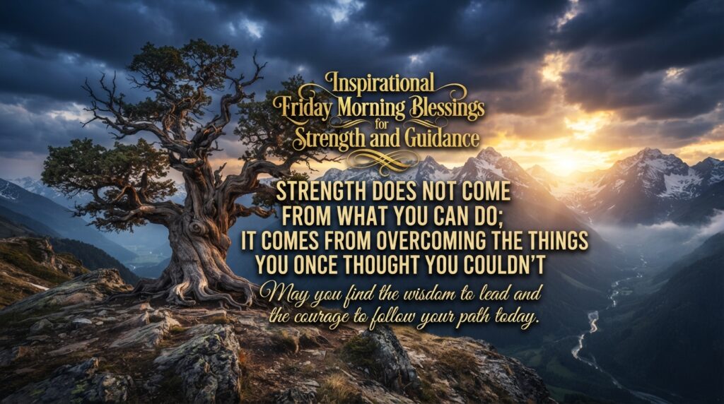 Inspirational Friday Morning Blessings for Strength and Guidance