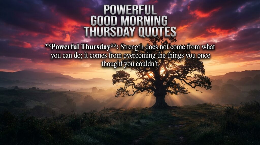 Powerful Good Morning Thursday Quotes