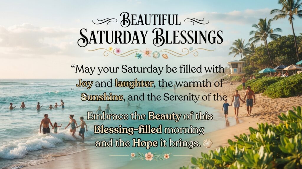 Beautiful Saturday Blessings