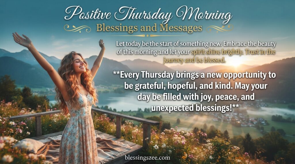 Positive Thursday Morning Blessings and Messages