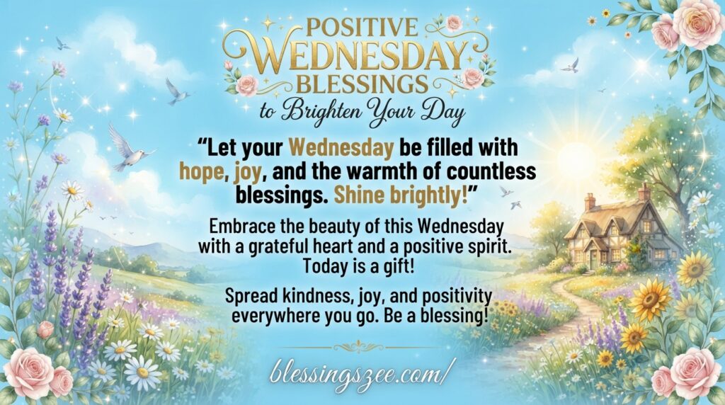 Positive Wednesday Blessings to Brighten Your Day