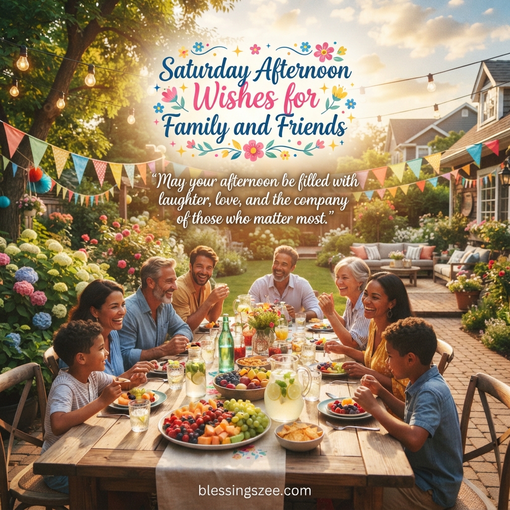 Saturday Afternoon Wishes for Family and Friends