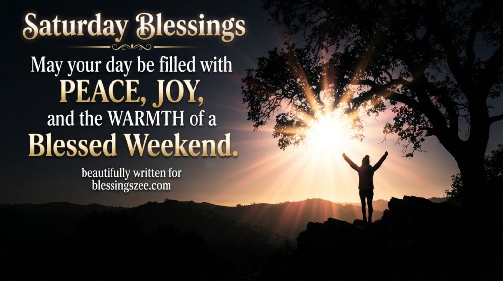 Saturday Blessings for a Joyful and Blessed Weekend