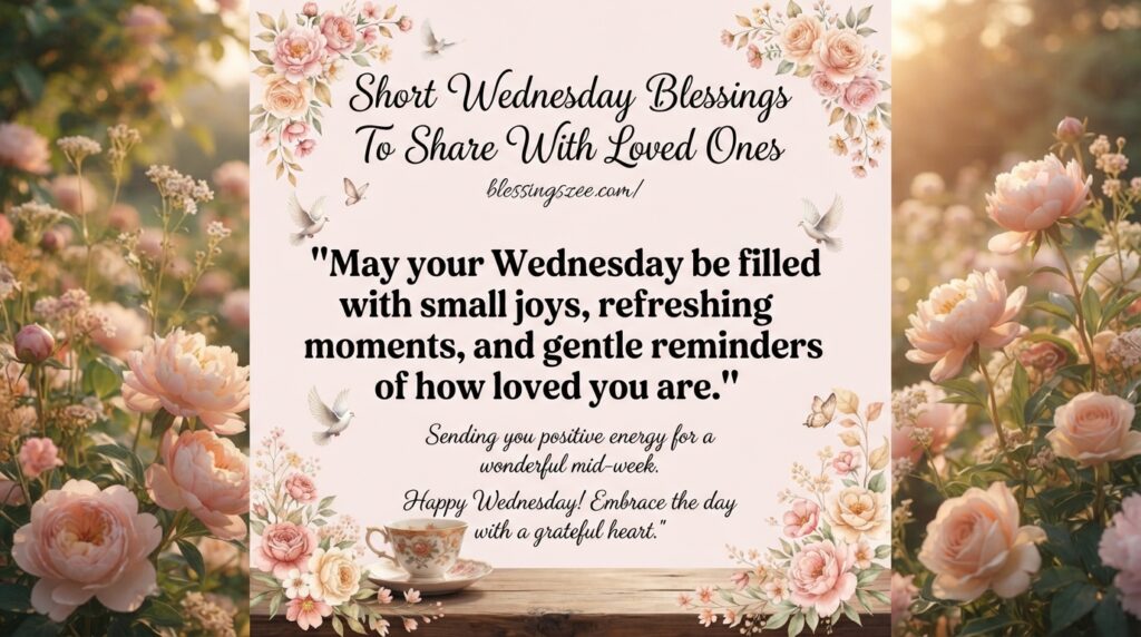 Short Wednesday Blessings to Share with Loved Ones