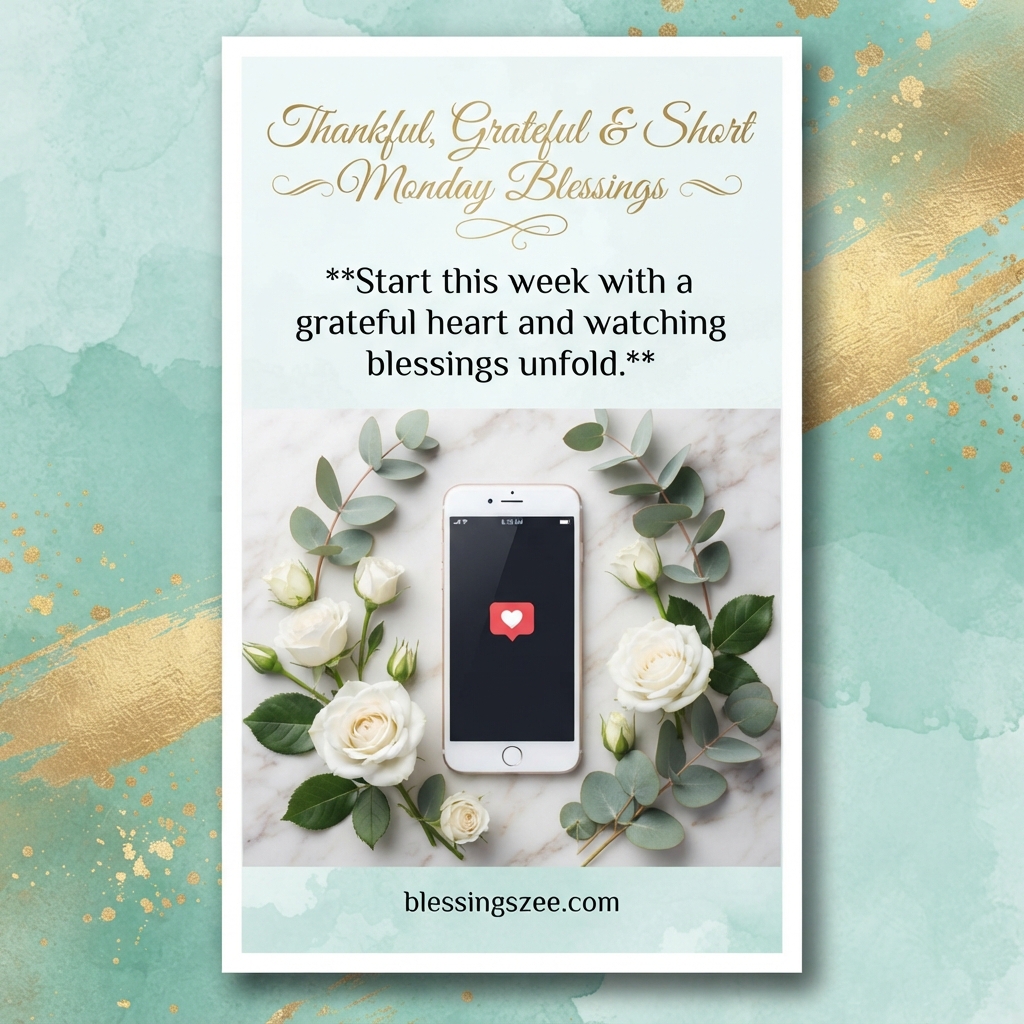 Thankful, Grateful & Short Monday Blessings