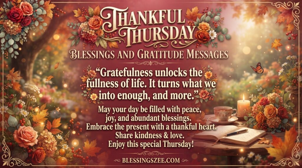 Thankful Thursday Blessings and Gratitude Messages