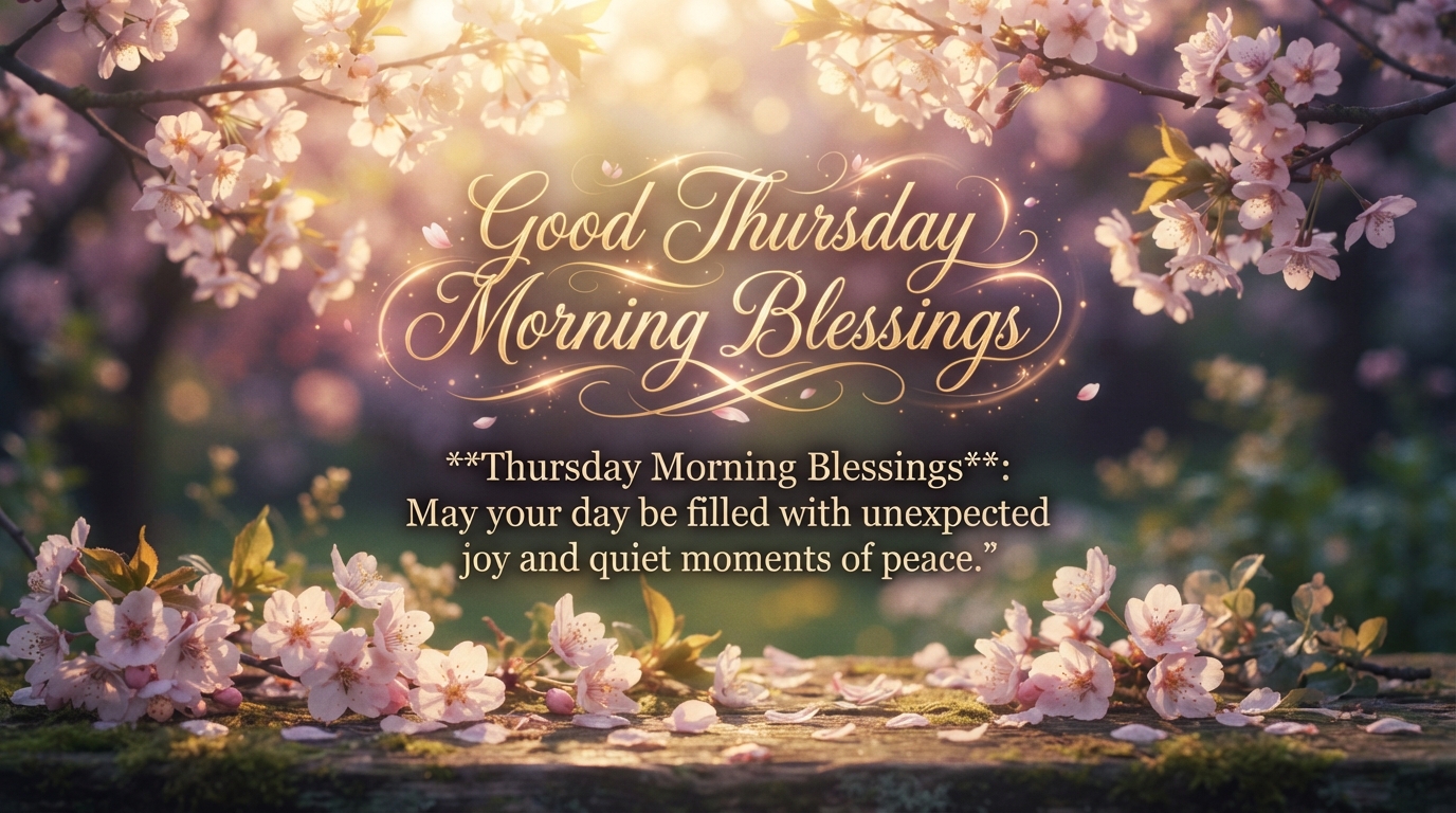 Good Thursday Morning Blessings