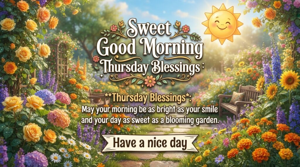 Sweet Good Morning Thursday Blessings