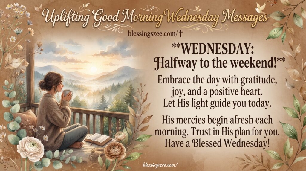 Uplifting Good Morning Wednesday Messages