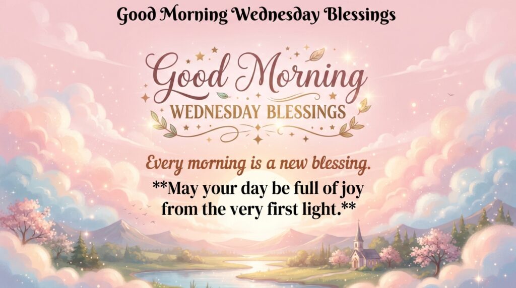 Good Morning Wednesday Blessings