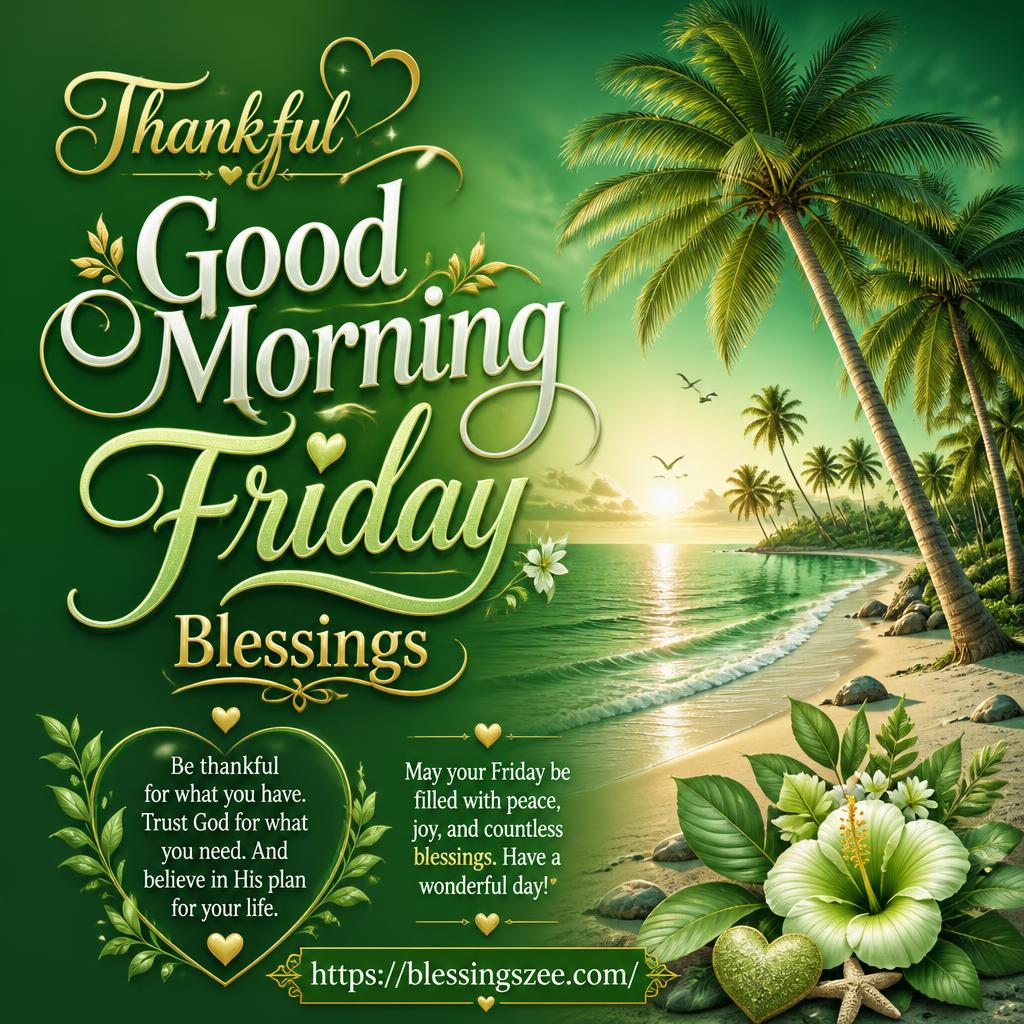 Thankful Good Morning Friday Blessings
