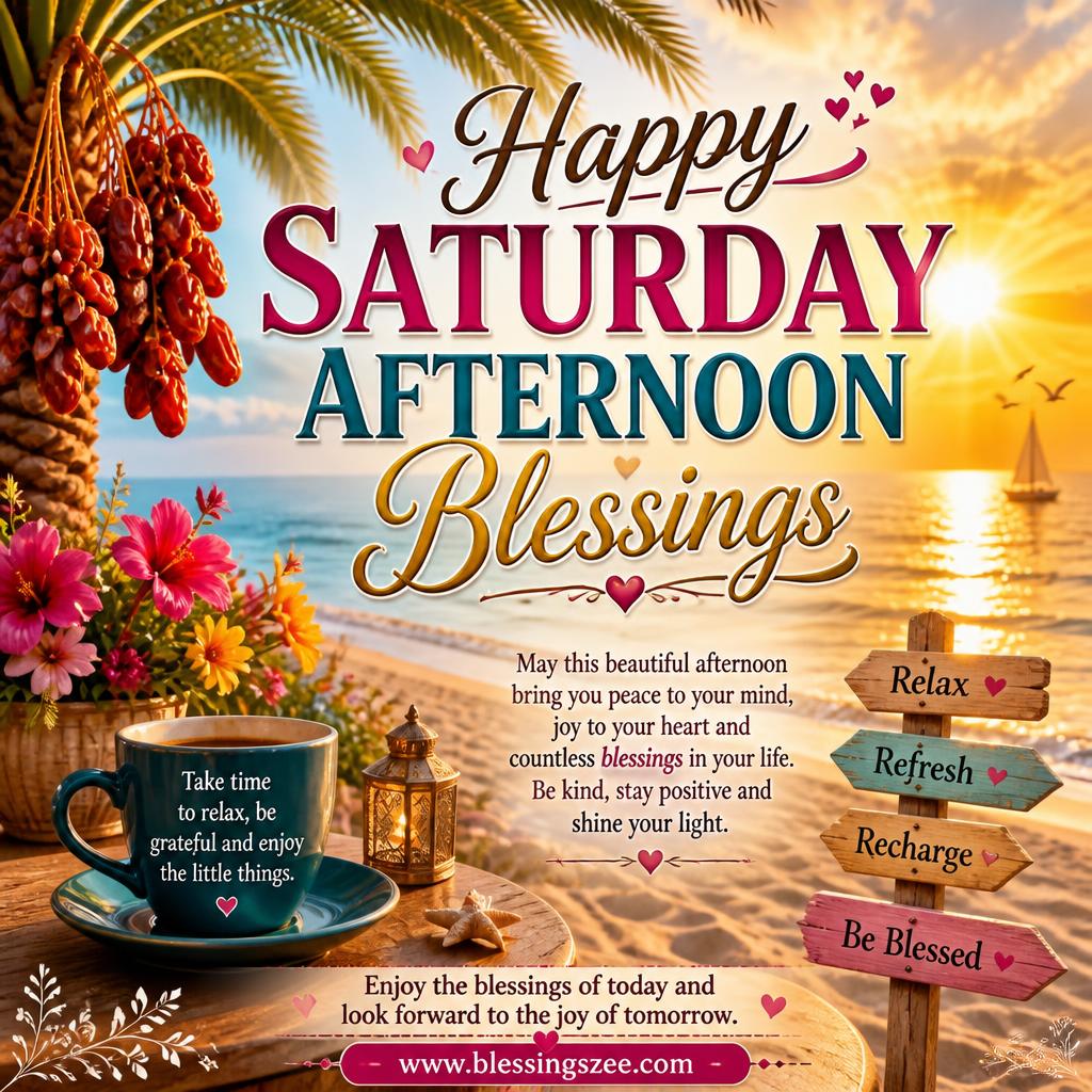 Happy Saturday Afternoon Blessings