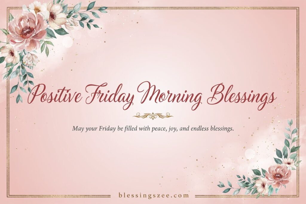 Positive Friday Morning Blessings