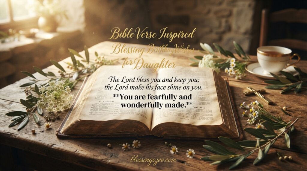 Bible Verse Inspired Blessing Birthday Wishes for Daughter