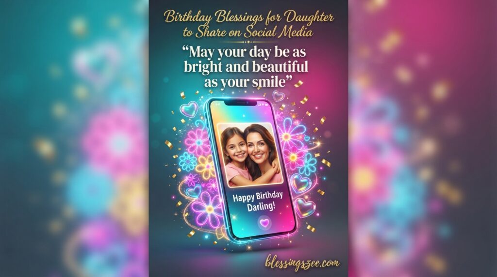 Birthday Blessings for Daughter to Share on Social Media