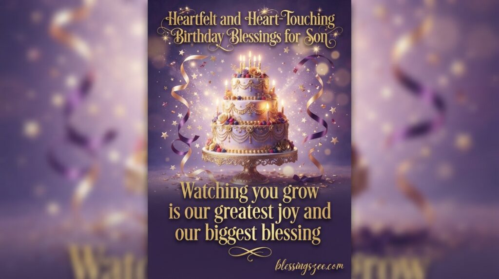 Heartfelt and Heart-Touching Birthday Blessings for Son