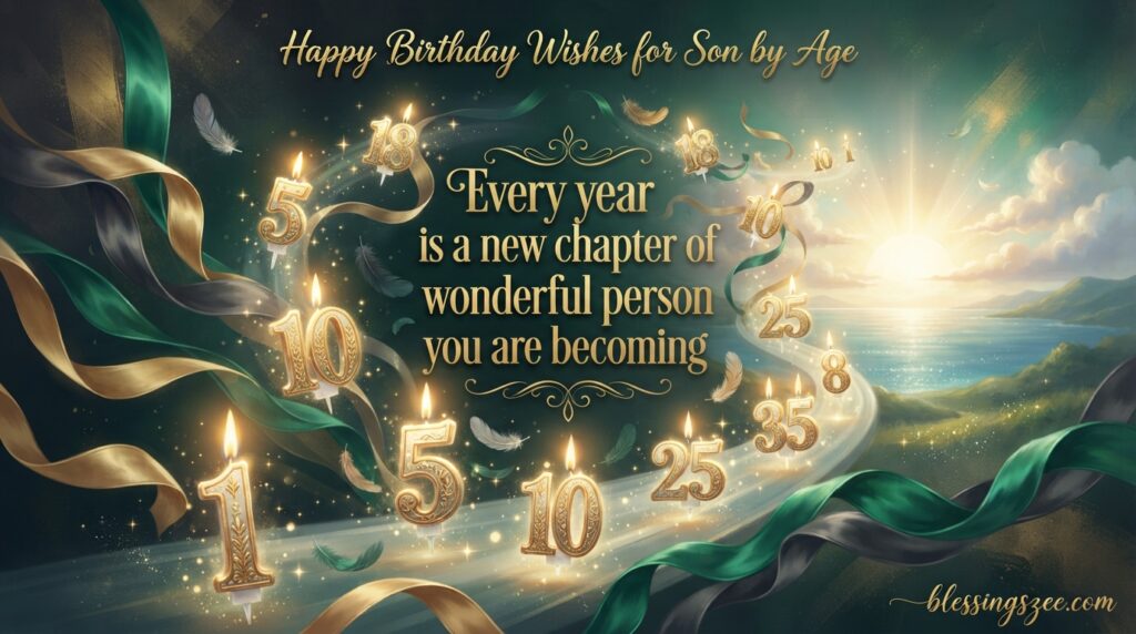 Happy Birthday Wishes for Son by Age