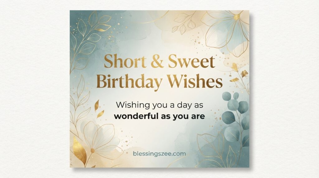 Short & Sweet Birthday Wishes