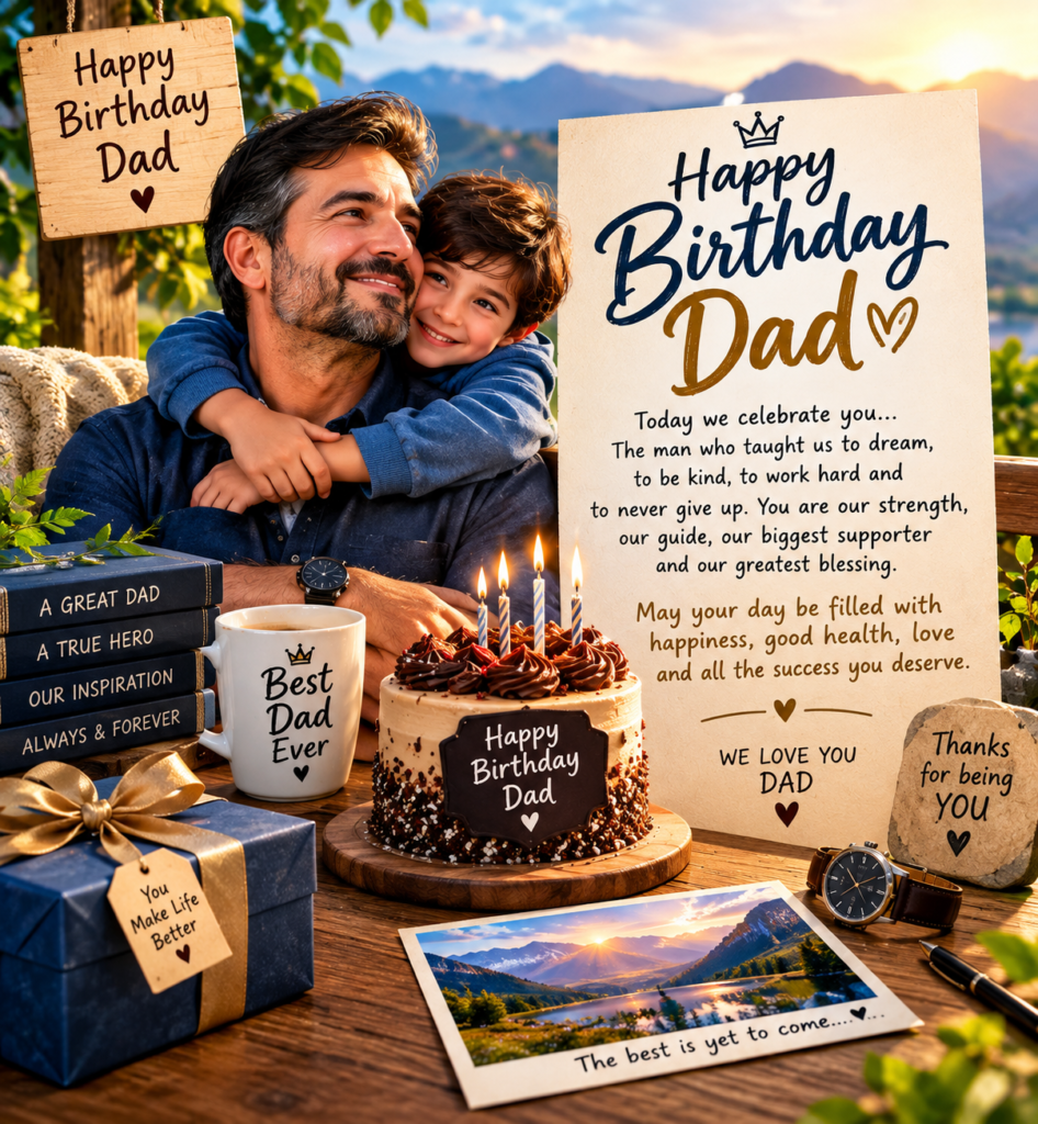 birthday greetings for  Dad
