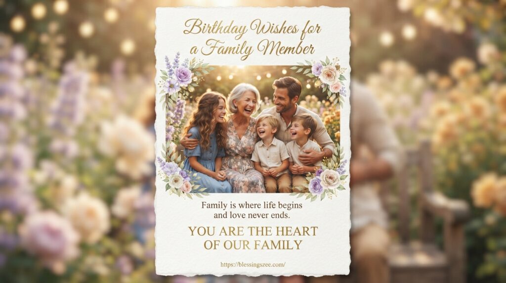 Birthday Wishes for a Family Member