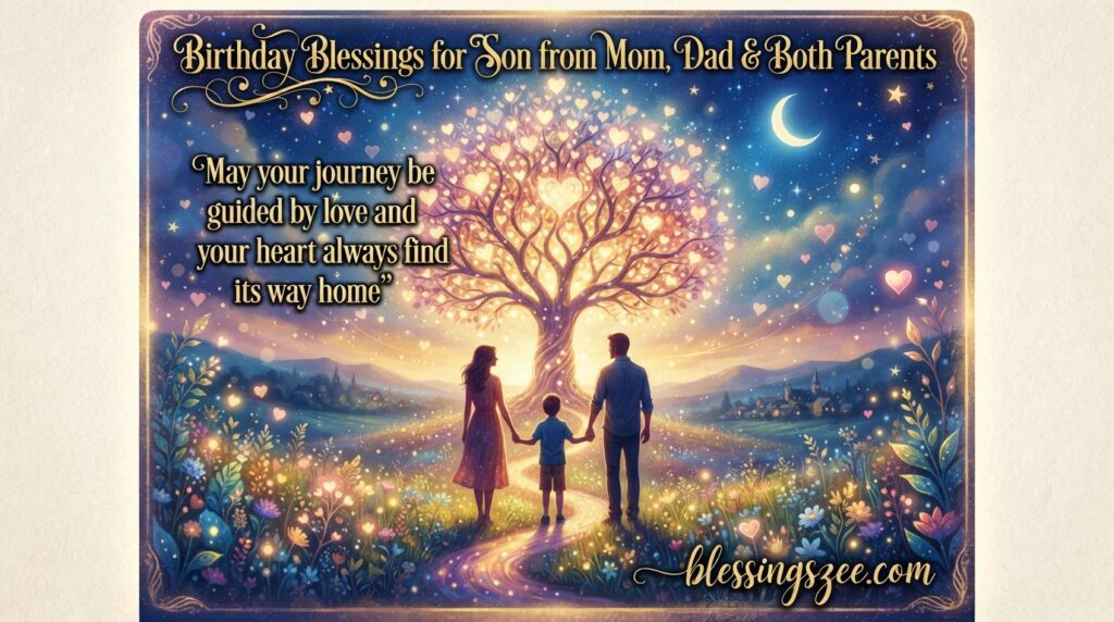 Birthday Blessings for Son from Mom, Dad & Both Parents