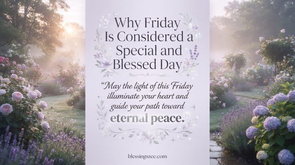Why Friday Is Considered a Special and Blessed Day