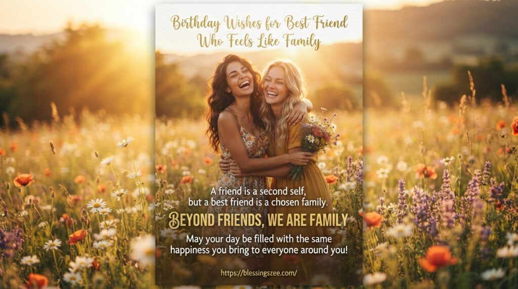 Birthday Wishes for Best Friend Who Feels Like Family