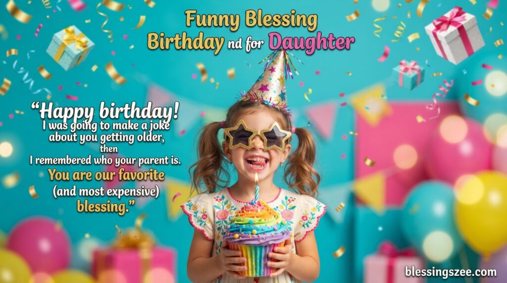 Funny Blessing Birthday Wishes for Daughter