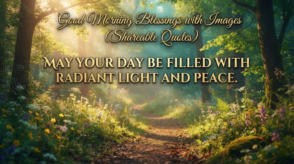 Good Morning Blessings with Images (Shareable Quotes)