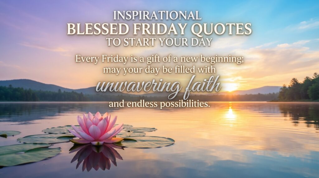 Inspirational Blessed Friday Quotes to Start Your Day