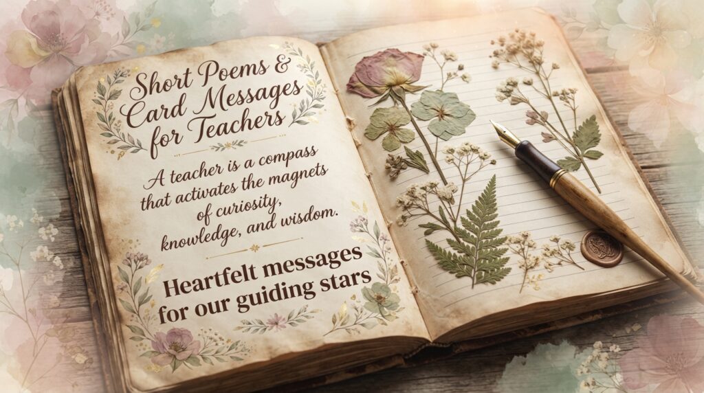 Short Poems & Card Messages for Teachers
