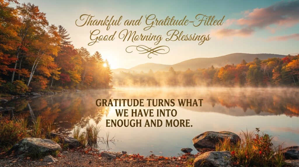 Thankful and Gratitude-Filled Good Morning Blessings