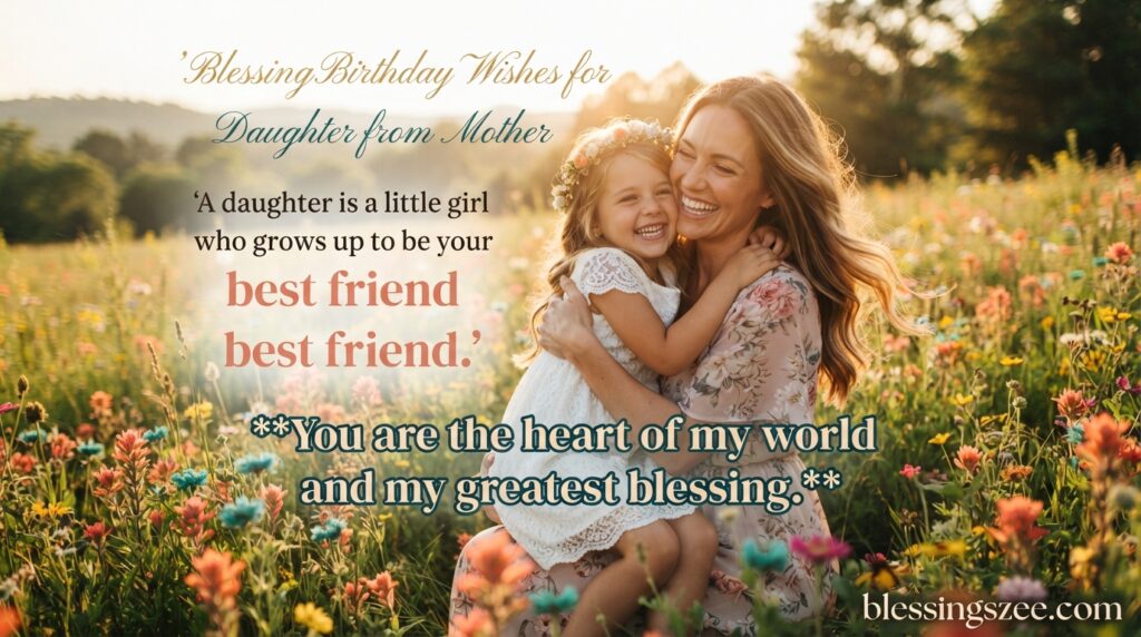 Blessing Birthday Wishes for Daughter from Mother