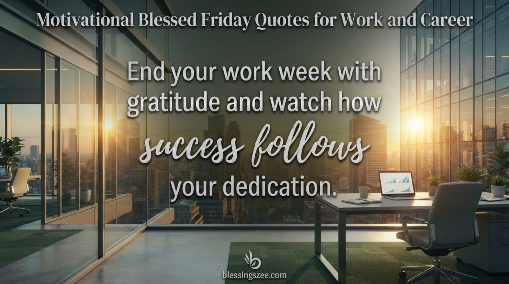 Motivational Blessed Friday Quotes for Work and Career